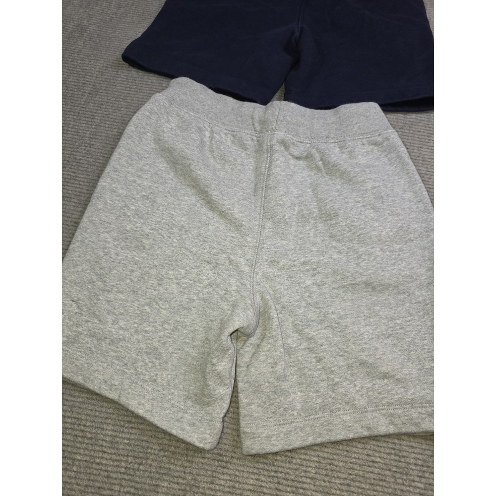 Gap Kids Relaxed Fleece Medium Logo Pull-On Drawstring Shorts Blue Gray Lot Of 2 - Picture 7 of 11